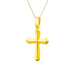 Złota zawieszka - krzyż