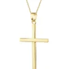 Złota zawieszka - krzyż