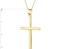 Złota zawieszka - krzyż