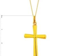 Złota zawieszka - krzyż