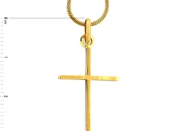 Złota zawieszka - krzyż