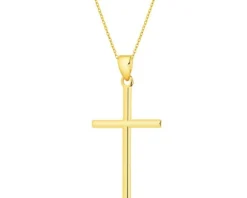 Złota zawieszka - krzyż