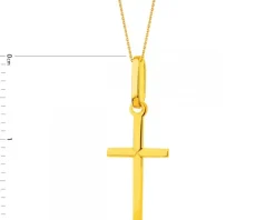 Złota zawieszka - krzyż