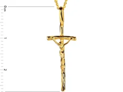Złota zawieszka - krzyż
