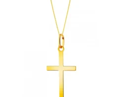 Złota zawieszka - krzyż