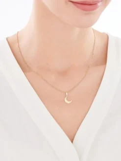 Złota zawieszka - Księżyc