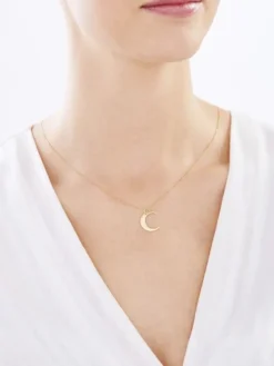 Złota zawieszka - Księżyc