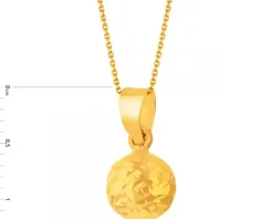 Złota zawieszka - Kulka