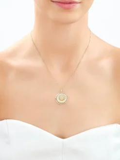 Złota zawieszka - kwiat