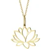 Złota zawieszka - kwiat lotosu