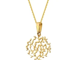 Złota zawieszka - liście