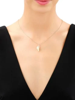 Złota zawieszka - liście