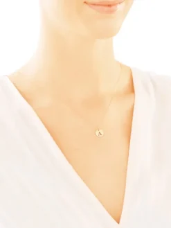 Złota zawieszka - litera A