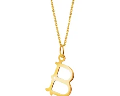 Złota zawieszka - litera B