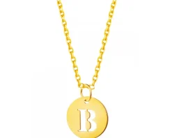 Złota zawieszka - litera B