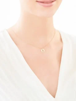 Złota zawieszka - litera B