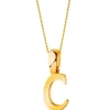 Złota zawieszka - litera C