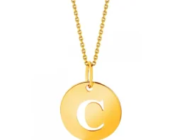 Złota zawieszka - litera C