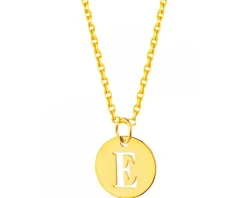Złota zawieszka - litera E