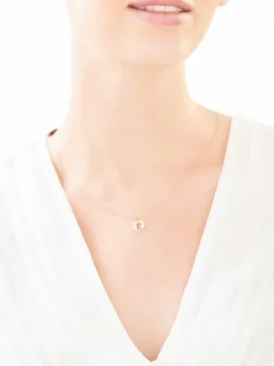 Złota zawieszka - litera E