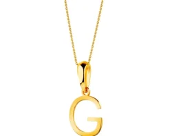 Złota zawieszka - litera G