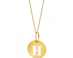 Złota zawieszka - litera H