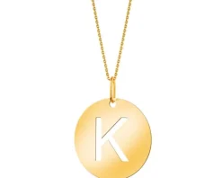 Złota zawieszka - litera K