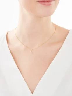 Złota zawieszka - litera K