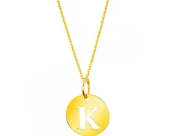 Złota zawieszka - litera K