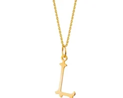 Złota zawieszka - litera L