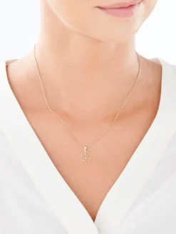 Złota zawieszka - litera R