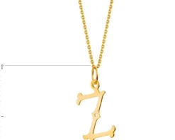 Złota zawieszka - litera Z