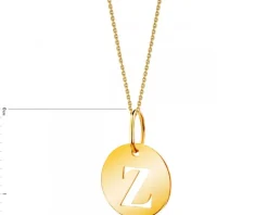 Złota zawieszka - litera Z