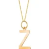 Złota zawieszka - litera Z