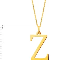 Złota zawieszka - litera Z
