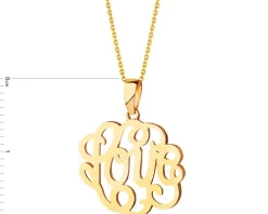 Złota zawieszka - love