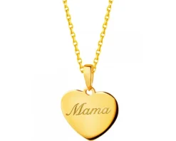 Złota zawieszka - mama