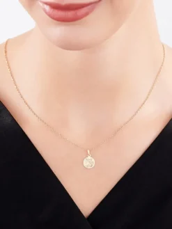 Złota zawieszka - medalik Ducha Świętego