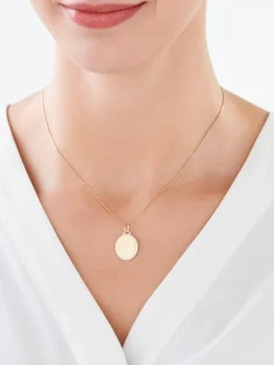 Złota zawieszka - medalik Matka Boska