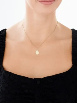 Złota zawieszka - medalik Matka Boska Częstochowska