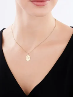 Złota zawieszka - medalik Matka Boska