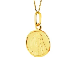 Złota zawieszka - medalik Matka Boska