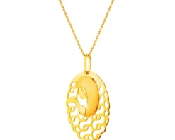 Złota zawieszka - medalik Matka Boska