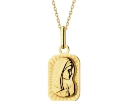Złota zawieszka - medalik Matka Boska