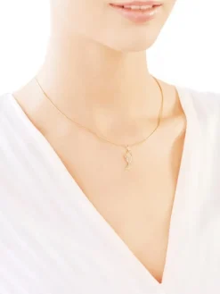 Złota zawieszka - medalik Matka Boska