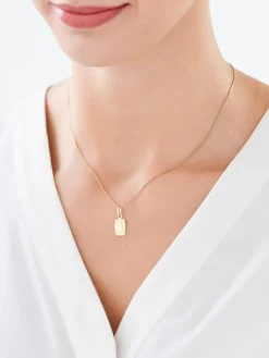 Złota zawieszka - medalik Matka Boska Częstochowska