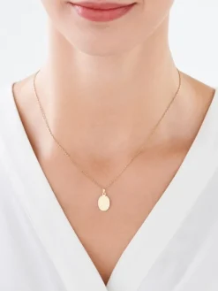 Złota zawieszka - medalik Matka Boska