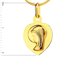 Złota zawieszka - medalik Matka Boska