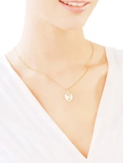 Złota zawieszka - medalik Matka Boska