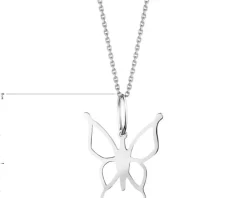 Złota zawieszka - motyl